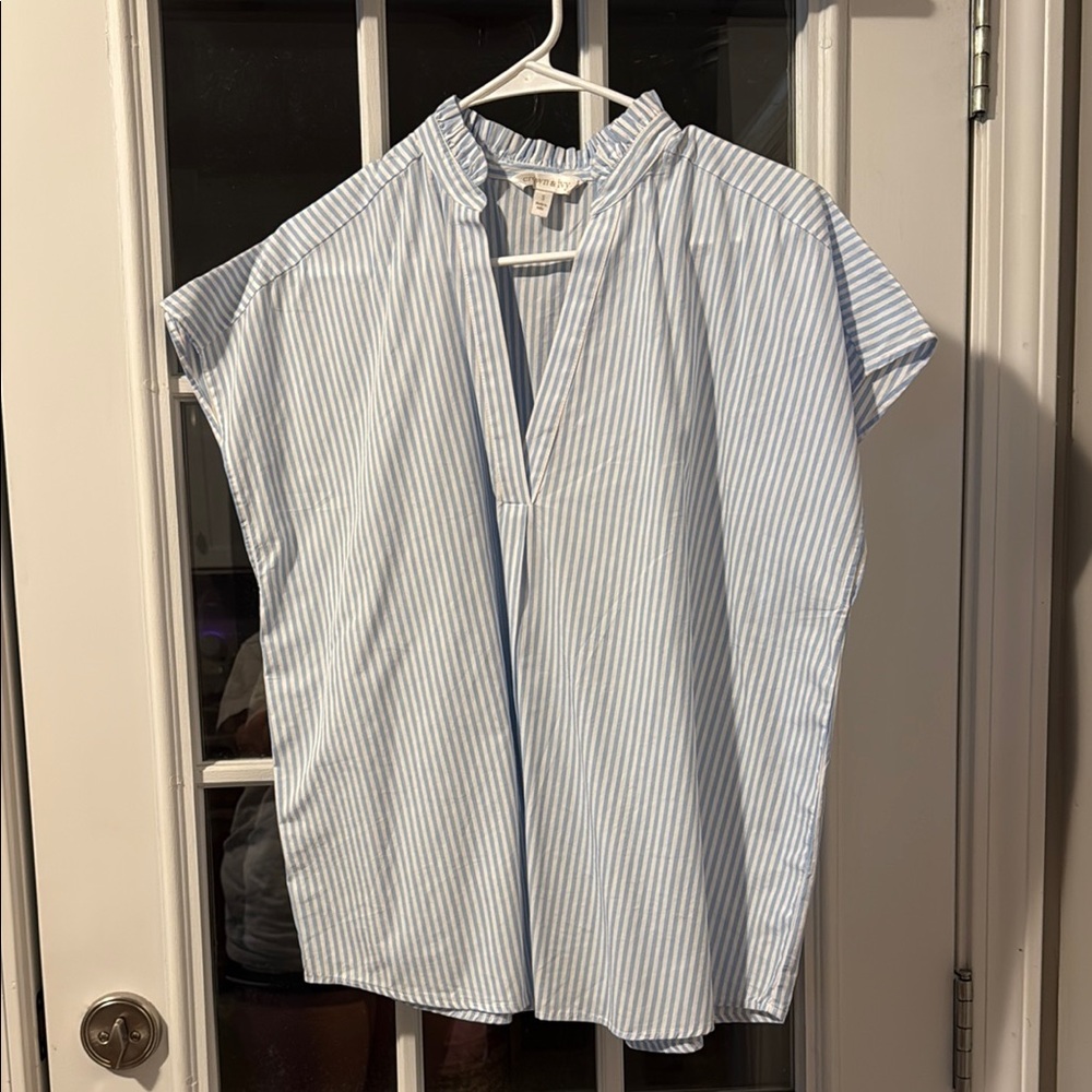 Blue Striped women’s s Shirt
